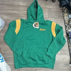 Champion Mid 1950s - Early 60’s knit combo hoody green yellow NWT size XL $95.00